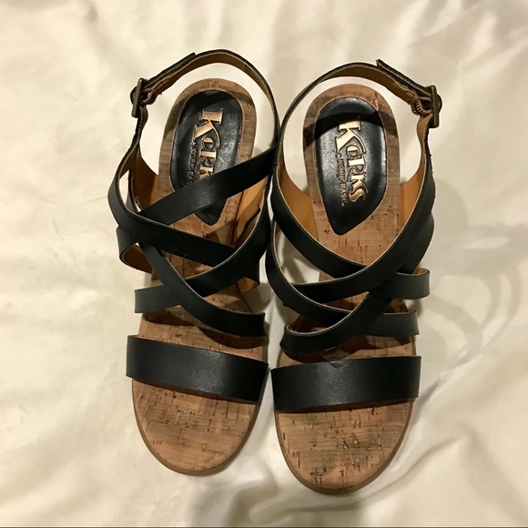 KorkEase Shoes Korks By Korkease Nedra Black Sandals Poshmark